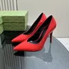 Women high heel shoes red shiny bottoms pointed toes thin heels black nude patent leather woman pumps with dust bag dress shoes