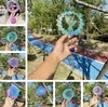 Garden Decorations 15cm Stainless Steel Wind Spinner Outdoor Colors Hummingbird Wind Spinner 3D Wind Chime Combination Decor Rotatin Hanging Pendant Crafts LT676