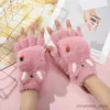 Children's Mittens Pair Cute Cartoon Plush Thicken Warm Infant Baby Boys Girls Winter Warm Gloves Newborn Mittens Kids Glove