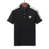 Men's Polo Shirt black & White Designer Fashion Polo Multiple styles casual Golf Summer embroidery 100% cotton High Street trend Top Asian size M-XXXL#99