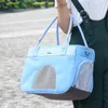 Portador de salida, bolsa portátil para perros, bolsa para gatos transpirable de verano, mochila portátil para perros, mochila de mensajero grande