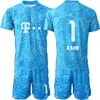 Club Team Men 22-23 Portiere di calcio 26 Maglie Sven Ulreich Set Portiere Manica lunga GK Oliver Kahn Sepp Maier Pfaff 1 Maglia da calcio Manuel Neuer Kit BaiRen personalizzato