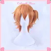 Feestartikelen Anime Yarichin Club Kyousuke Yaguchi Cosplay Pruik Paardenstaart Oranje Kort Hittebestendig Synthetisch Haar Halloween