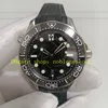 Foto real edição limitada relógio de 42 mm 007 Black Dial Beliver