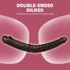 Dildos/Dongs Double Dildo Soft Jelly Dildo dla kobiet gej lesbijka zakończyła Dong Artificial penis dla dorosłych zabawki pochwy Anal Sex Produkty 231128