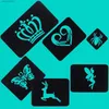 Tatoeages Gekleurde Tekening Stickers ACCloud 124 STUKS Tijdelijke Tattoo Sjabloon Kit voor Body Face Art Zelfklevende Herbruikbare Airbrush Tattoo Stickers Kit TemplatesL2311