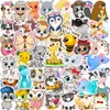 Kinderen Speelgoedstickers 50 stuks Leuke Gemengde Dieren Telefoonhoesje Notebook Skateboard Laptop Waterfles Cartoon Sticker Pack voor Cadeau 231128