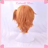 Feestartikelen Anime Yarichin Club Kyousuke Yaguchi Cosplay Pruik Paardenstaart Oranje Kort Hittebestendig Synthetisch Haar Halloween