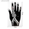 Tatoeages Gekleurde Tekening Stickers 2 StuksSet Tijdelijke Tattoo stencil 25 ontwerpen Body Art Mannen Vrouwen Indiase Henna patroon Schoonheid Waterdicht Fake Arm Hand Hergebruik tatooL23