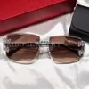 Hip Hop Glasses Metal Frame Iced Out Luxury 4mm Diamond Moissanite Glasses