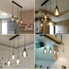 Pendant Lamps Modern Vintage Lights American Amber Glass LED Lamp E27 Light Dinning Room Kitchen Home Decor Planetarium