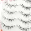 3 PCFALSE ESHELASHE 5 Пара/коробка Cross Cross Messy Manga False Enselashes Natural Lash Extension Японская сказочная косплей косплей косплей косплей Z0428