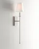 Lâmpadas de parede Modern Long Pole Bracket Nordic Quarto Lâmpada de cabeceira Sala de estar Luzes Espelho Tecido Shade Luminárias