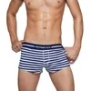 Indumenti da notte da uomo Quick Intimo maschile Pantaloncini da uomo Pouch Cotton Sexy Boxer Mutande Home Fondo a righe Traspirante Pigiama asciutto Casual