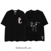 Herren T-Shirts Lanvin Trendy Dept Loose und Damen Beige gesprenkelte Stickerei Kurzarm Mode Lanvin Hemd 33 140 480