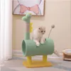 スクラッチャーペット猫ツリータワーサイサルキャットクライミングフレームかわいい動物形状子猫ジャンププラットフォーム面白い猫スティックキティのぬいぐるみシリンダーネスト