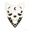 Accessoires de dessin animé Épingles en émail Broches Skl personnalisées Badges de revers Noir Punk Gothique Bijoux Cadeau pour enfants Amis Drop Livraison Bébé Ma Dhhzo