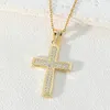 Pendant Necklaces Luxury Women Cross Necklace Aesthetic Christian Casual Collar Choker Religious Clavicle Classic Fashion Jewelry