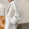 Fur Alpaca 2022 Reversible Cashmere Coat Women's Long Light Luxury Thickened Su Li Alpaca Fleece/Fiber Woolen Overknee Coat