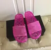 Flipers de designer feminino sandálias de geléia transparente letra feminina lenço de luxo de luxo de verão slides de silicone ladra chinelos de sapatos planos tênis tênis 35-42 pvc vv