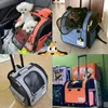 Carrier Pet Backpack On Wheels Multifunctional Breathable Cat Carrier Bag Transport Airline Approved Pet Stroller For Dogs Cat