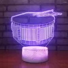 Lampy stołowe instrumenty muzyczne Prezenty Prezenty spersonalizowane lampa LED Bedside Prezent Świąteczny na światła w pokoju dziecięcego Hurtowe biurko 3D