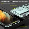 Military Grade Protective Phone Cases for Samsung Galaxy A24 4G A34 M14 5G M13 A04 Magnetic Rotating Kickstand Cover with Slide Camera Lens Protection