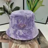 Capéu de chapéu de caçamba feminino Capata de palha para homens Caps de praia ao ar livre feminino Tampas de luxo Casquette Sunhat Bucket Caps 7 cor corante de amarração colorida