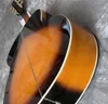 Custom Humming 200 Tabacco Sunburst Chitarra elettrica acustica Top in abete Fondo in acero, spalla mancante singola Pickup China Fishman Presys Accordatori Grover Hardware dorato