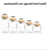 Cylinder Storage Containers Sealed Glass Jars High Borosilicate Kitchen Box Tank Coffee Bean Storage Can Mdkpr