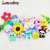 Teethers Toys 10pcs Silicone Elephant Teether Beads Cute Cartoon Rodent BPA Free Baby Teething Necklace Mordedor Nursing DIY Jewelry Toy 231127
