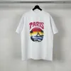 メンズプラスティーポロスヒップホップマッスルフィット湾曲ホワイトコットンカスタムプリントメン男性Tシャツカジュアル数量トレンド特大XS-L 7543