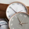 Horloges murales Horloge en bois massif nordique Salon Ins Personnalité simple Creative Maison Chambre Quartz silencieux