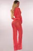 Damskie dresy damskie seksowne 2 -częściowe zestawy spodni 2023 EST przezroczyste z kapturem Summer Dwie set kobiety 3 kolory F0092