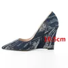 DUŻY rozmiar 43 2023 OTWARZY PMIONY Damski moda seksowna spiczaste palce luksusowy designerka drukowana modelka modelu buty zapatos de mujer