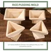 أدوات المائدة مجموعات خشبية Zongzi Mold Chocolate Tools Rice Dumplings Wrapper Date Ball