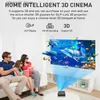 Projektory WZATCO T11 Wbudowany bateria przenośna Smart DLP 3D Projektor Android 9.0 Wsparcie Full HD 1080p 4K WiFi Beamer Mini Projector Q231128