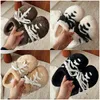 wintertime Designers Women Classic Teddy woolen slippers fashion Three Stripes Round toe Braided Slippers Black apricot brown white Fashion Cotton shoes