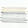 Anhänger-Halsketten 6-farbig gemischte Edelstahlkugel schwimmende Medaillon-Ketten-Halskette mit Karabinerverschluss 2,3 mm, 20 Zoll, 2 Zoll, verstellbar