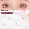 3 PCFalse Eyelashes Manga Lashes 3/5 Pairs Natural False Eyelashes Full Strip Clear Band Wispy Mink Soft Anime Lashes Cosplay korean Makeup Tools Z0428