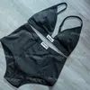 Costumi da bagno da donna Reggiseno con cinturino regolabile Mutandine a vita media Costumi da bagno da donna Bikini sexy senza schienale per donna