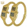 Bangle Aniid Dubai Warna emas Gelang Untuk Wanita Etiopien Mewah Desainer Perhiasan Dengan Turnbuckle India Hadiah Pernikahan 230427