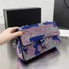 Wysokiej torby Crossbody Designer torebka Kobiet Torka na ramię Projektanci portfela Moda Wszechstronna Łańcuch INKLATOWY BRILY TORDBAGS Pełne diamenty