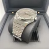 Механические часы Audemar Pigue Дизайнерские наручные часы Совершенно новые Aibi Royal Oak 41 мм 15500ST OO.1220ST.02 Серый циферблат WN-LIRO