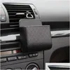 Organisateur de voiture Sac de rangement Air Vent Tableau de bord Tidy Boîte en cuir suspendue Lunettes Support de téléphone Accessoires Drop Livraison Automobiles Moteur Dhvvx