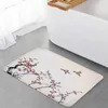 Carpets Chinese Style Ink Painting Plum Flower Bird Kitchen Floor Mat Living Room Decor Carpet Home Entrance Doormat Anti Slip Rug