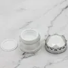 15g 20g cosmetic cream bottle jar empty cosmetics container with crown shape cap white gold silver Hpwoj