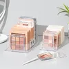 Pudełka do przechowywania 2PCS Organizator palety akrylowy organizatorzy palety 7 Sektonów Plelet do palety cieni do powiek Blush