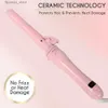 Curling Irons Clipped Curling Iron 1 Inch Professional Hair Curler 25mm Roterande Curling Wand Ceramic Curling Irons Hair Waving Style Tool Q231128