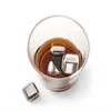 Set di 9 pietre per whisky in acciaio inossidabile, cubetti di ghiaccio riutilizzabili, pietre agghiaccianti per vino, birra, bevande, (set di 8, pinze per punte, odro per ghiaccio)